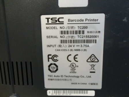 TSC TC-200 Thermische Transfer Label Printer 203Dpi 