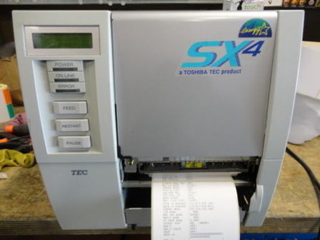TOSHIBA TEC B-SX4T Thermal Barcode / Label Printer Parallel & Serieel