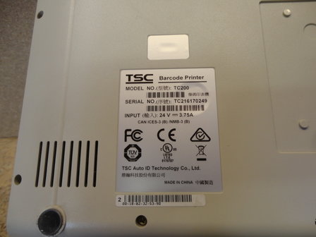 TSC TC200 Thermische Transfer Label Printer 203Dpi 