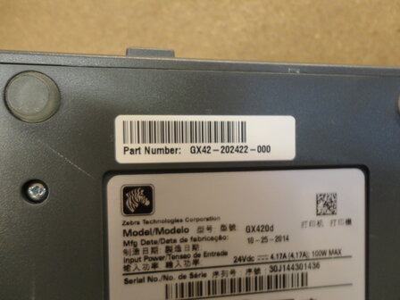 Zebra GX420d Barcode Label Printer USB &amp; LAN + Cutter