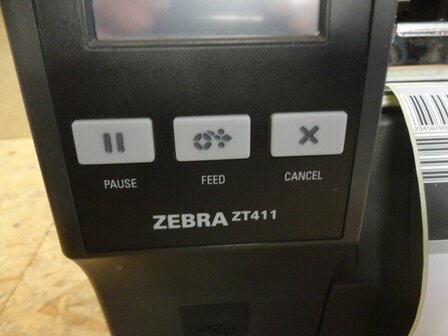 Zebra ZT411 Thermal Label Printer  LAN + USB + Rewinder &amp; Peel new printhead 300Dpi