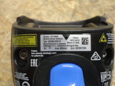 Datalogic Gryphon GD4520 2D QR Barcode Scanner Base black USB-kit