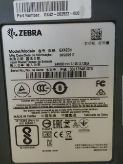 Zebra GX420d Barcode Label Printer USB + Cutter GX42-202522-000