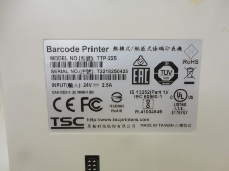 TSC TTTP-225 Thermische Transfer Label Printer 203Dpi - 2 inch