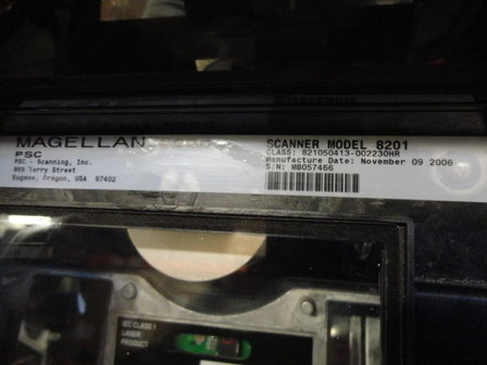 PSC Datalogic Magellan 8200 Scanner met Bizerba Weegschaal 12kg Model 8201