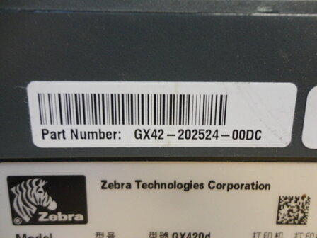 Zebra GX420d Barcode Label Printer USB + Cutter
