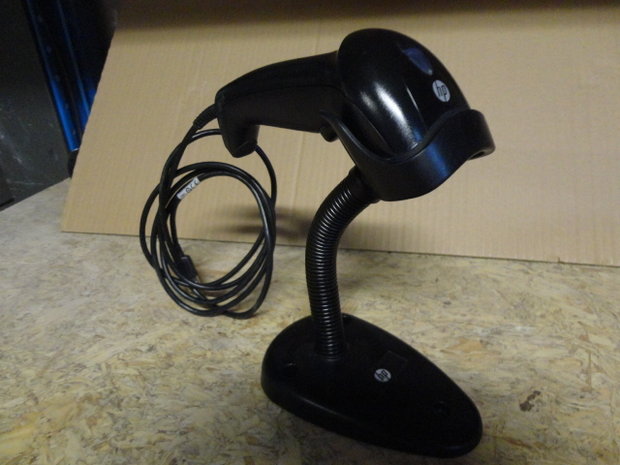 HP QD2100 USB 1D Barcode Scanner + Standaard