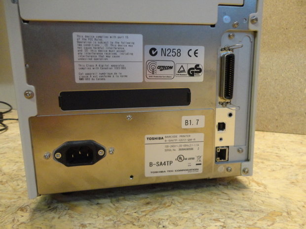TOSHIBA TEC B-SA4TP Thermische Barcode / Label Printer 300Dpi