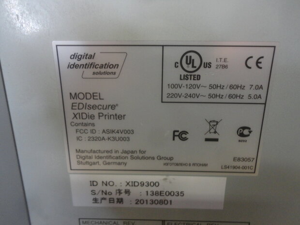 Matica XID9300 Retransfer Color Card Printer PVC ID - USB / LAN 