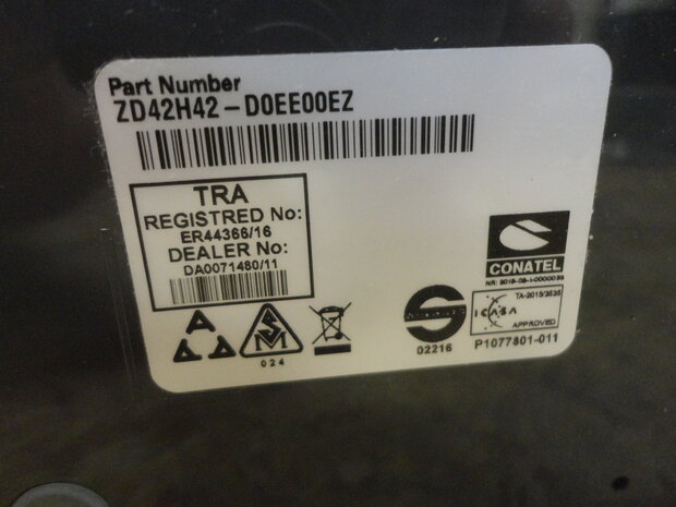 Zebra ZD421 Thermische verzend Label Printer USB LAN BT 203Dpi wit