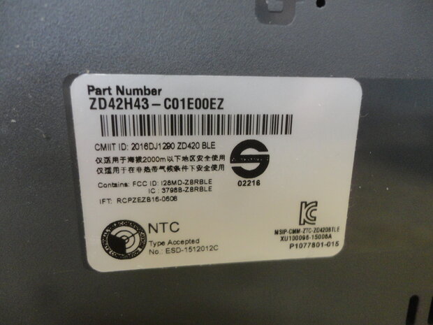 Zebra ZD420 Thermal Direct Printer  300dpi, USB, Ethernet, Bluetooth ZD420D