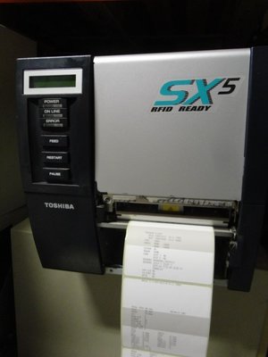 TOSHIBA TEC B-SX5T Thermal Barcode / Label Printer 300Dpi Netwerk