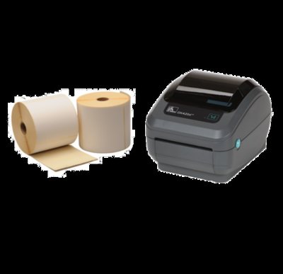 Zebra GK420d Barcode Label Printer USB & Netwerk  + 2 Rollen Labels