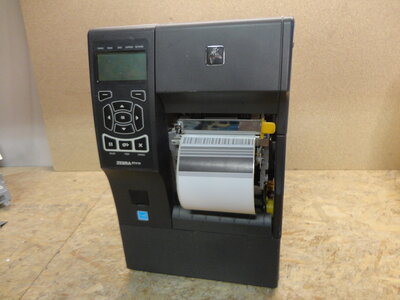 Zebra ZT410 Thermische Label Printer met Rewinder * LAN + USB  300Dpi